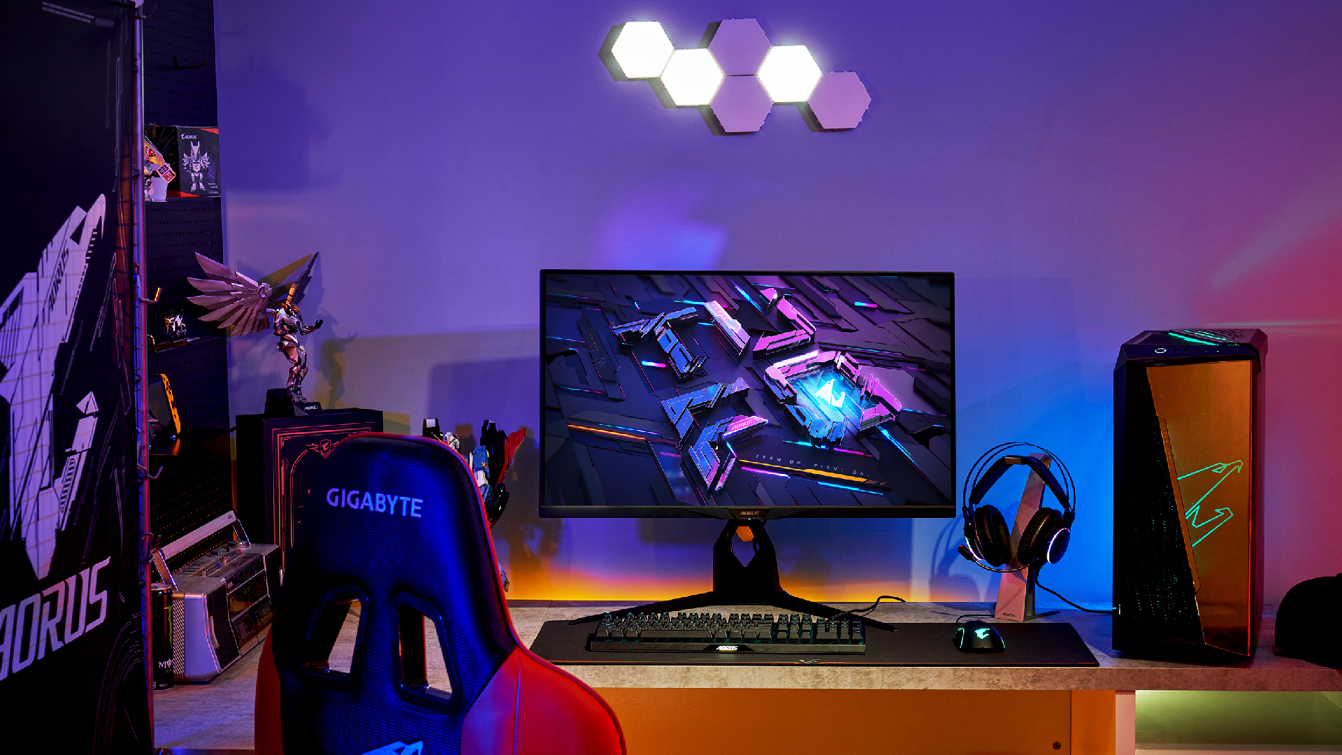 GIGABYTE AORUS Gaming Room Wallpaper