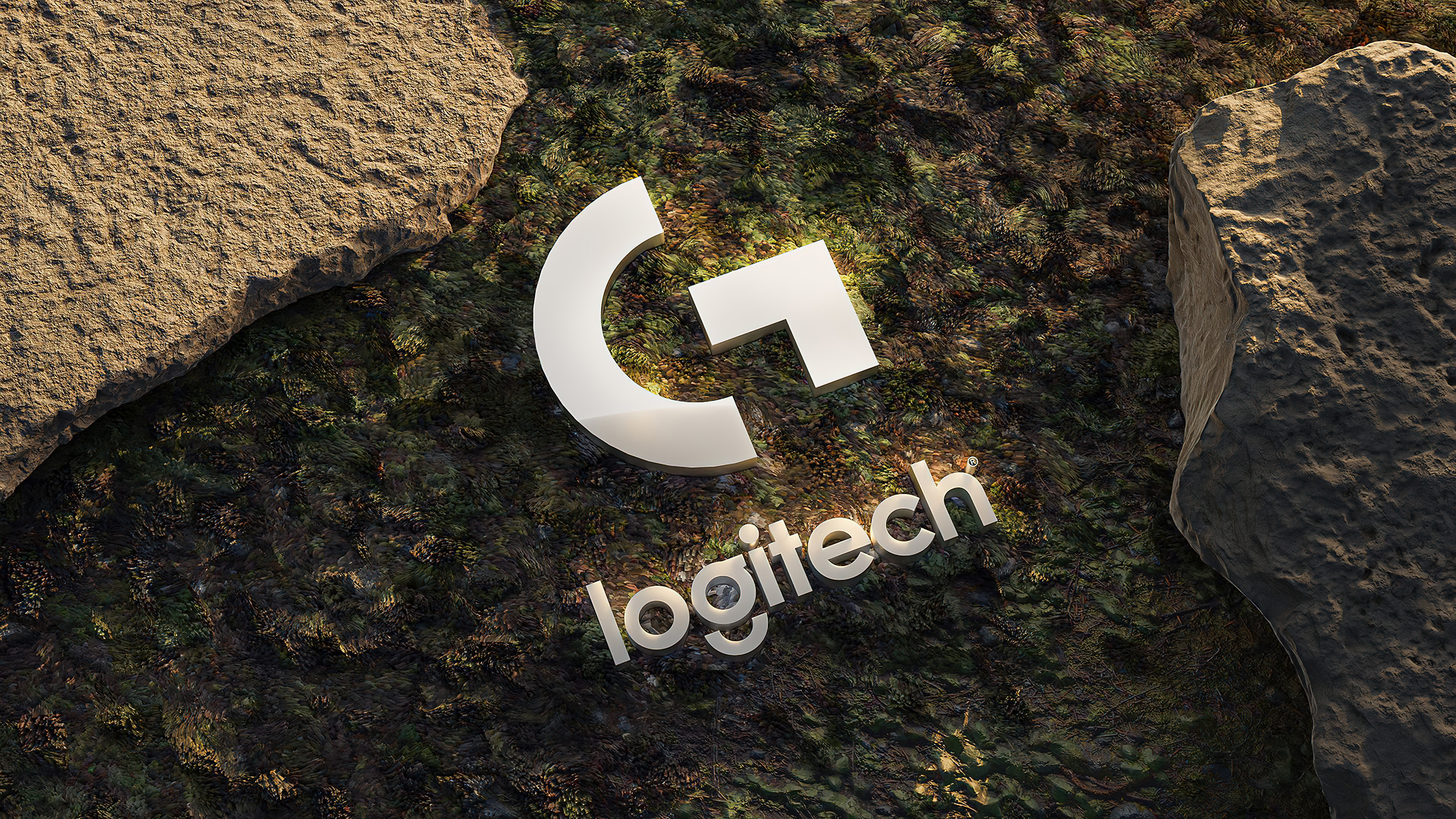Logitech 3D logo Wallpaper