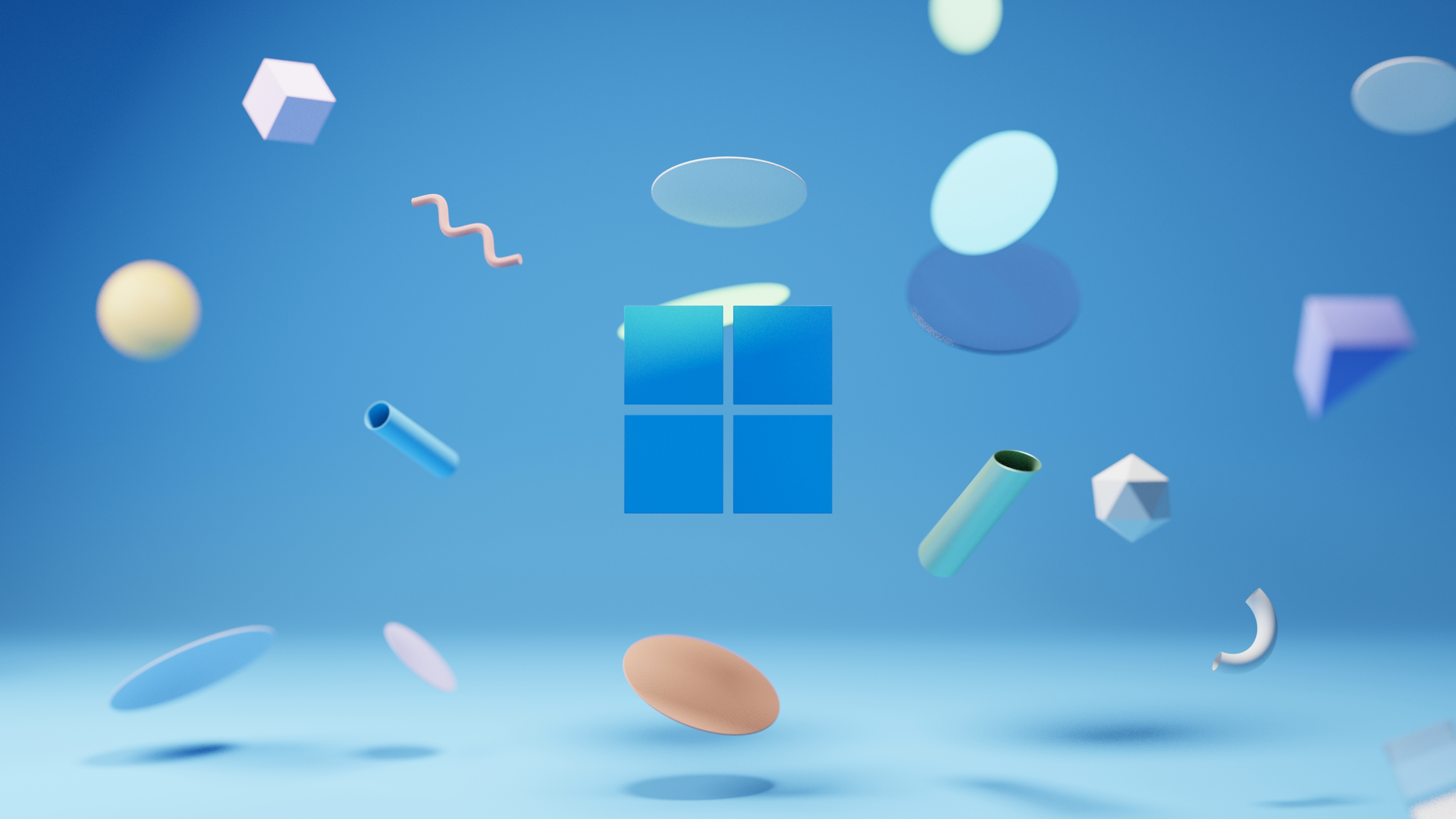 Windows logo Blue background Wallpaper